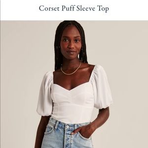 Corset Puff Sleeve Top